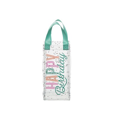 Totalee Gift Birthday Sparkle Clear Bag Plastic Clear 11.5 oz