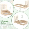 Tangkula 44" x 45" x 56" 3-Tier Raised Garden Bed w/ Lattice Trellis Open-Ended Base - 4 of 4