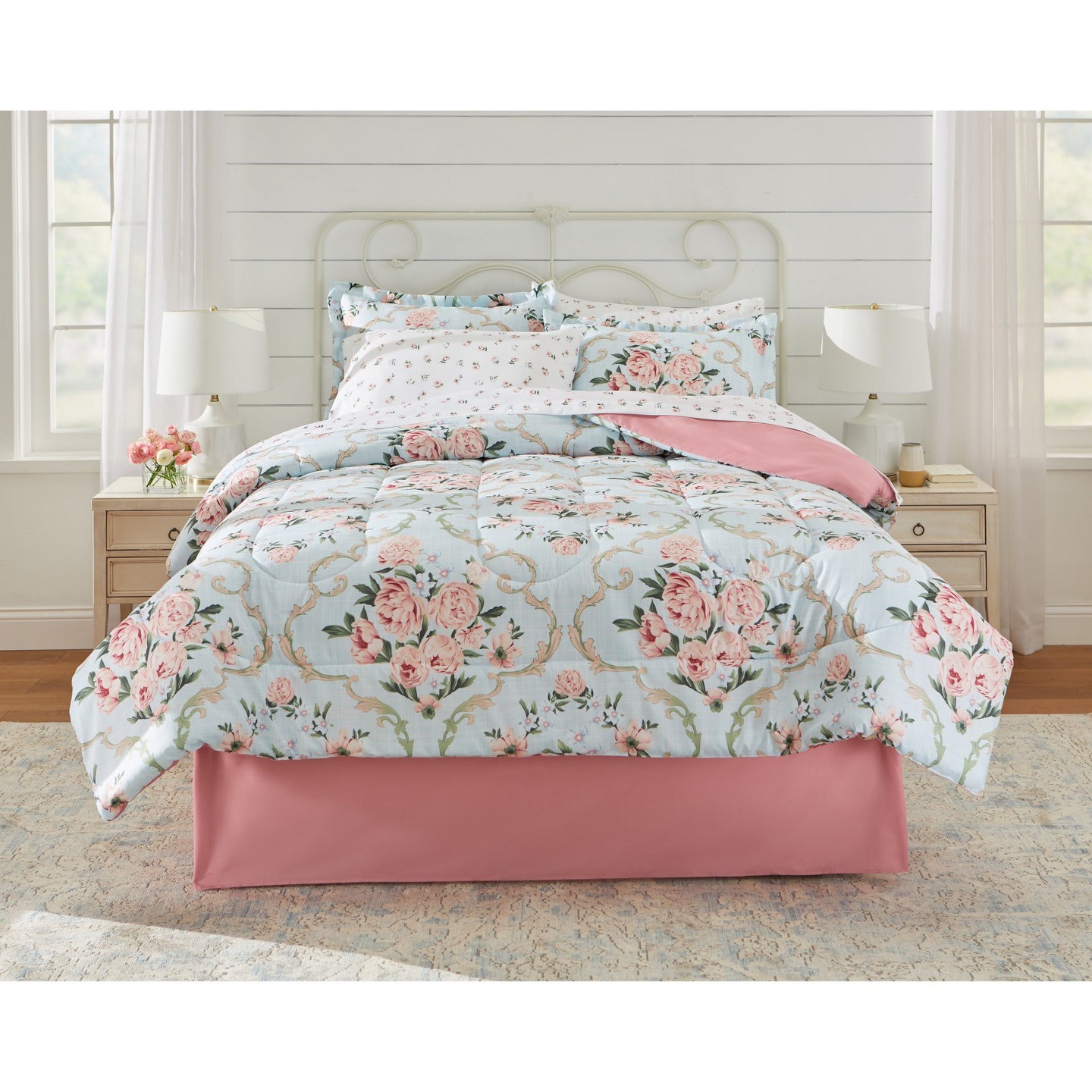Постельное бельё BrylaneHome Wentworth Bed-In-A-Bag Comforter Set - Queen, Floral Multi, цвет: С принтом — фото 1