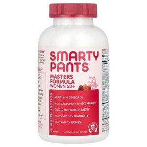 SmartyPants Masters Formula Women 50+, Blueberry, Orange Creme, and Strawberry Banana, 120 Gummies - 1 of 3