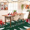 Merry Christmas Welcome Rug, Winter Holiday Decorative Rug Non Slip, Soft Low Pile Accent Decor Rugs for Bedroom Living Room - 3 of 4