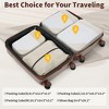 4 PCS Expanable Luggage Set with Compression Packing Cubes, Suitcase with TSA Lock and 360° Spinner Wheels, 16"+20"+24"+28" - ModernLuxe - 4 of 4