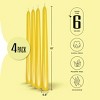 Leor & Lair 10" Taper Candles - 4 Pack - Unscented Tapered Candlesticks for Dinner, Home, and Holiday - 2 of 4