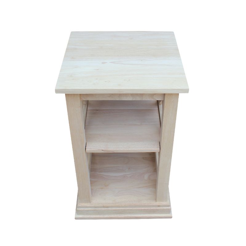 Hampton Accent Table with Shelves - International Concepts, 5 of 8