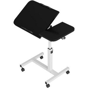 TackView Height-Adjustable Mobile Laptop C-Table with Wheels – C-Shaped Couch Desk, Adjustable from 60 to 95 cm - 1 of 4