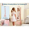 Kids' Jewelry Cabinet Light Pink MDF Material LED Mirror Storage Organizer Bedroom Dressing Area - 4 of 4