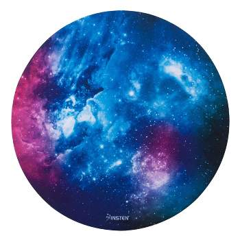 Insten Round Mouse Pad Galaxy Space Nebula Design, Non Slip Rubber Base, Smooth Surface Mat, For Home Office Gaming (7.9" x 7.9")
