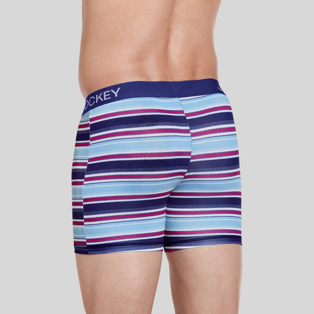 Jockey Generation™ Men's Striped Microfiber Stretch Boxer Briefs - L