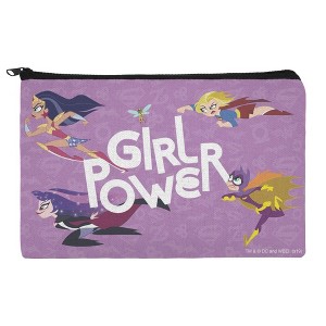 DC Super Hero Girls Girl Power Makeup Cosmetic Bag Organizer Pouch - 1 of 4