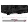 Allegra K Women's Faux Leather Self Tie Bowknot Wide Waist Band Sash Obi Belt One Size - 3 of 4