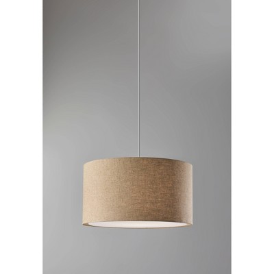 Harvest Large Drum Pendant Natural - Adesso