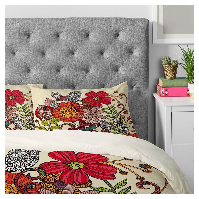 Valentina Ramos Harmonia Floral Pillow Sham (Standard) Red 1 pc - Deny Designs, 3 of 6