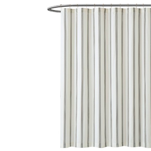 Millennial Striped Shower Curtain Off, Rv Shower Curtain Rod Canada