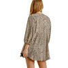 Women's Cheetah Babydoll Top - umgee - 3 of 4