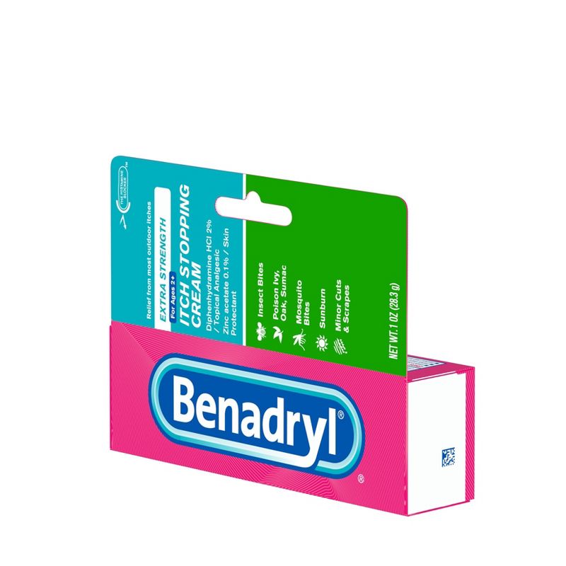 Benadryl Extra Strength Itch Relief Cream Topical Analgesic - 1oz, 5 of 15