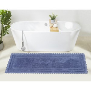 Lilly Crochet 100% Cotton Tufted Reversible Bath Rug, Super Absorbent & Machine Washable Bathroom Mat Perfect for Shower and Tub Use - 1 of 4
