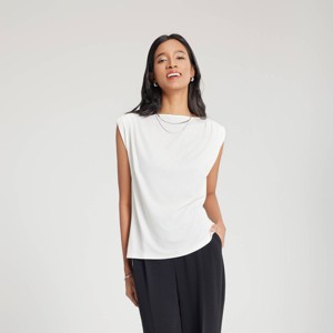 Women's Pleated Knit Top - A New Day™ - 1 of 4