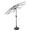 WestinTrends 9 Ft Outdoor Patio Market Table Umbrella with Bronze Round Base - 2 of 4