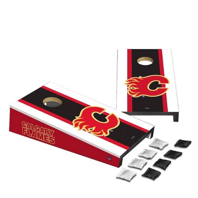 NHL Calgary Flames Desktop Cornhole Board Set