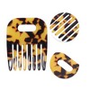 Unique Bargains Durable Vintage Acetate Comb For Curly Hair Dark Brown 1 Pc - 3 of 4