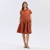 Women's Short Sleeve Button-Down Mini Shirtdress - Universal Thread™ - 4 of 4