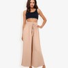 Anna-Kaci Women's High Waist Wide Leg Palazzo Pants With Drawstring Waist And Relaxed Fit - 2 of 4