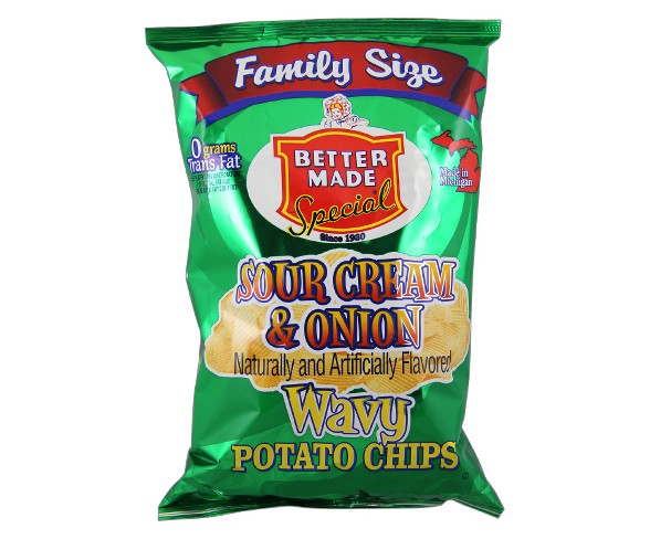 Better Made Special Sour Cream & Onion Wavy Potato Chips - 9.5oz