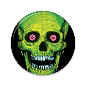 Beistle Vintage Halloween Skull Button, 2", (6/Pkg) Multicolored - 1 of 4