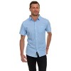 Canada Weather Gear Men’s Short Sleeve Button-Up Shirt – Casual Slim Fit Collared Shirt with Front Pocket – Lightweight Stretch - 4 of 4