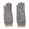 CTM Women's Knit Cuff Touchscreen Compatible Winter Gloves - 2 of 4