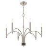 Livex Lighting Wisteria 6 - Light Chandelier in  Brushed Nickel - 2 of 4