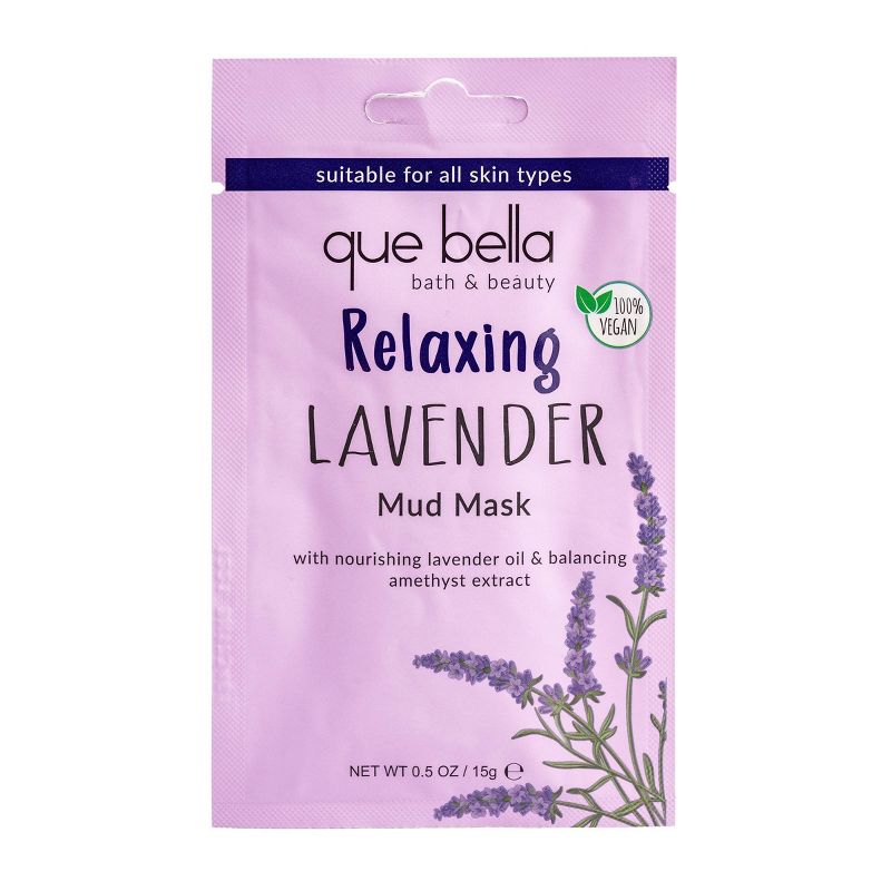 Que Bella Relaxing Lavender Mud Mask - 0.5oz, 1 of 15