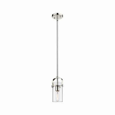 Pilaster II Cylinder - 1 Light Pendant In Contemporary Style-9.5 Inches Tall and 5 Inches Wide