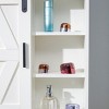 KTMBDW Bathroom Cabinet Wall Mounted 1-Door, Wooden Medicine Cabinets, Space Saver Storage Cabinets Over The Toilet for Bathroom & Living Room, White - 3 of 4