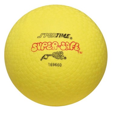 Sportime Super-Safe Rubber Playground Ball, 10 Inches, Yellow