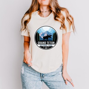 Simply Sage Market Grand Teton National Park Badge Short Sleeve Tee - 1 of 4
