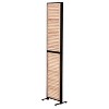 70.87"3 Panel Room Dividers and Folding Privacy Screen Natural Wooden Room Partitions 6ft Wall Divider for Room Separation (Natural) - 4 of 4