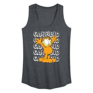 Women's - Garfield - Garfield Repeated Graphic Racerback Tank - 1 of 4