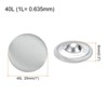 Unique Bargains Blouses Sweater Round Aluminum Cotton Fabric Cloth Covered Buttons 10 Pcs - 2 of 4