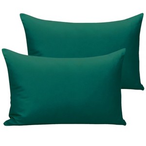 2 Pack Brushed Microfiber Envelope Toddler Pillowcases, Super Soft Travel Pillow Cases - NTBAY - 1 of 4