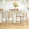 Spruce&Spring Farmhouse 26" Counter Stool with Braided Arm & Solid Wood Frame - 2 of 4