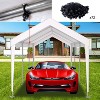 Racxily 10x20ft Carport Replacement Canopy Cover, Waterproof&UV Protected Tarp with 72 Elastic Buckles for Garage Shelter, (Only Cover) - 3 of 4