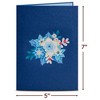 Paper Love 3D Winter Magic Bouquet Popup Card, For Winter, Christmas or Holidays Gift, 5" x 7" Cover - Includes Envelope and Note Tag - 2 of 4