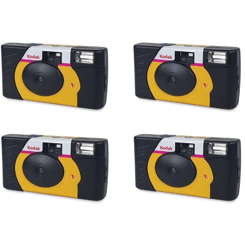 Kodak Power Flash Single Use Disposable Camera (39 Exposures) 4 Pack, 1 of 2