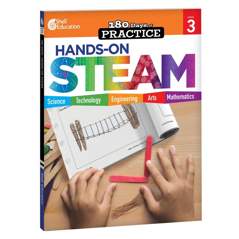 Shell Education 180 Days STEAM, Science, & Math Grade 3: 3-Book Set, 2 of 4