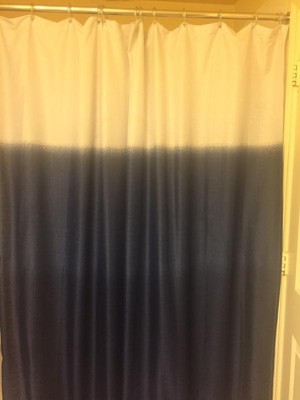 Dip Dye Shower Curtain Blue - Room Essentials™ : Target