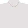 Black Bow Jewelry 1.5mm 14k Yellow Gold Diamond Cut Round Wheat Chain Necklace - 2 of 4