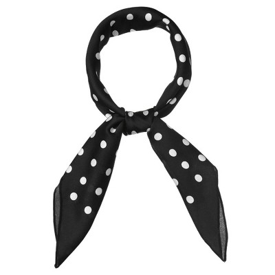 INSPIRE CHIC Women's Polka Dot Square Neckerchief Headband 27.56*27.56 inches(L*W)