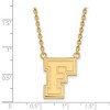 Black Bow Jewelry 10k Yellow Gold Fordham Rams NCAA Necklace 18 Inch - 2 of 4