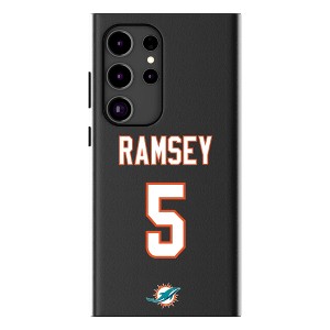 Keyscaper Jalen Ramsey Miami Dolphins 5 Game Tactic MagSafe Compatible Cell Phone Case for Galaxy S24 Ultra - 1 of 4